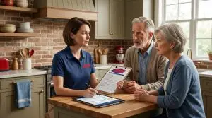 Mold inspector interviewing home…