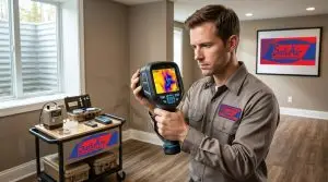 Mold inspector using thermal camera